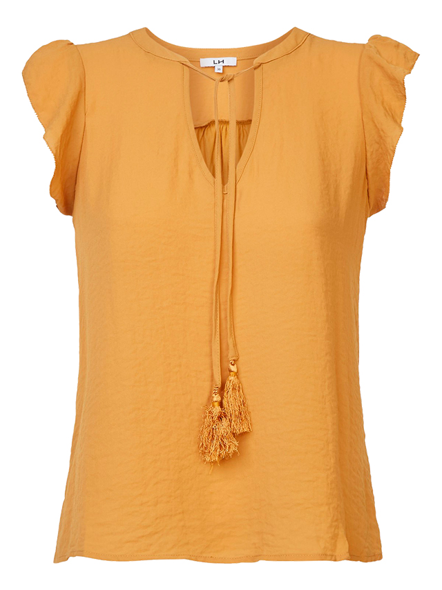 Blouse ample unie manches courtes - La Halle
