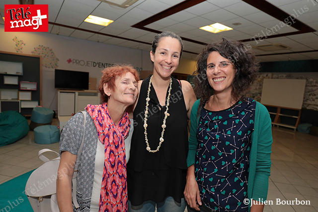 Nadia Taurines, Sonia Serra,   directrice de la commission Smat in the City et Fabienne Cuq
