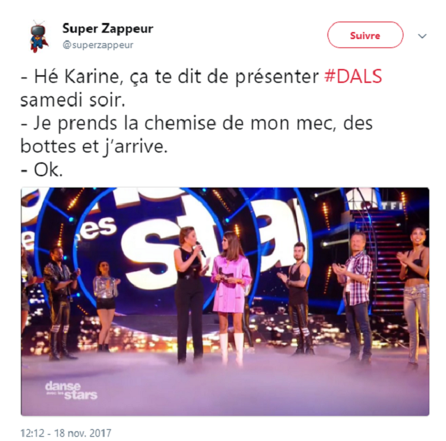 Tweet Karine Ferri