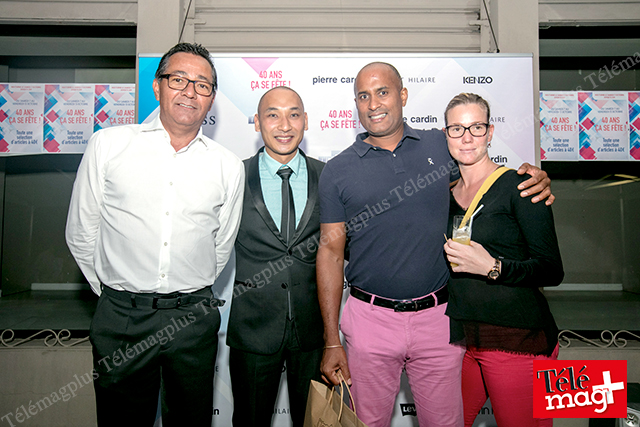 Gerald Incana, directeur du groupe Incana, Matthieu Sieng-Ti-Woane, Thomas Bruno-Pierre, agent immobilier et Laetitia Lebreton, médecin
