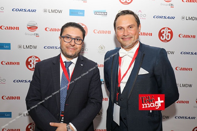 Nizar Abdaoui, Business Development Manager Canon Central & North Africa, et Gregory Dorwling-Carter, DG du groupe CBL