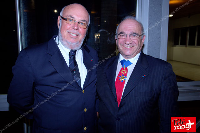 Frédéric Foucque président du RICR et le Général J. François Gros président des membres de la Légion d'Honneur