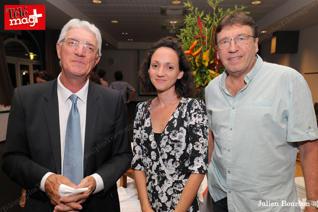 Michel Deshayes, médecin, Sophie Deshayes, enseignante et Patrick Meneguzzi, correspondant de l’aviation sans frontière