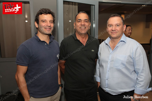 Bertrand Lajus, président Zenith, James Clain, vice-président Zenith et Frédéric Commins, chargé de relations collectivités locales EDF