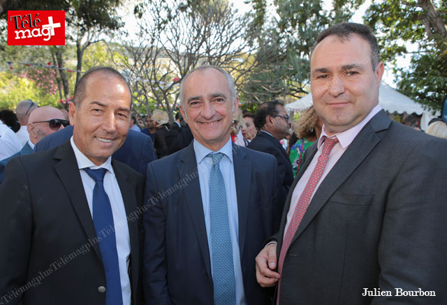 Dominique Robert, directeur UFA Assurances, Denis Chausserie-Laprée, procureur général, Bruno Karl, président TGI