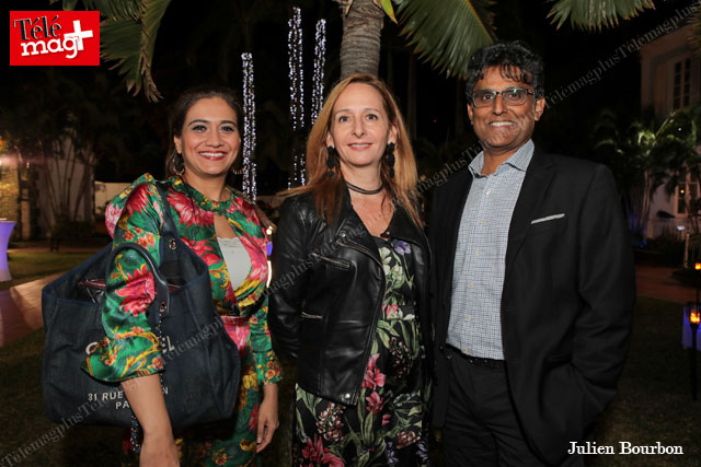 Shenaz Ghanty, gérante Offital, Sandrine Dunand-Roux, déléguée général au MEDEF et Daniel Ramsamy, délégué régional Orange Réunion Mayotte 