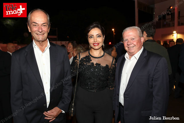 Jean-Louis Lagourgue, sénateur, son épouse, Nadia et Michel Vergoz, maire de Sainte-Rose