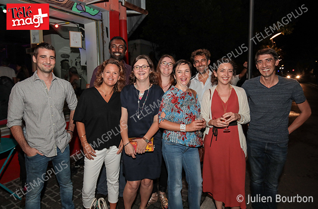 Ingrid Arnoux, gérante d’Up Com entourée de ses amis