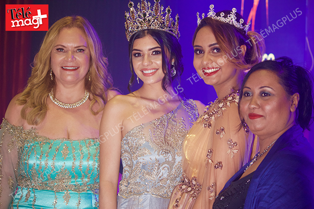 Dr Amaal Rezk Présidente de Miss Eco International ; Cynthia Thomalla , Miss Eco International 2018 ; Laeticia Begue, Miss Eco Mauritius 2018 et Sonia Begue 